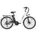 cityscape e-bike pneumatici da 26 pollici 250w batteria 36v10ah freni a disco meccanici bianco