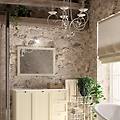 leroy merlin lampadario country charm pompei bianco paralume bianco 5x e14 ø60cm