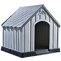 - cuccia per cani grigia 92x87x91 cm in plastica