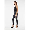 pantaloni push up wr. up skinny vita alta bottoni similpelle nero donna extra large