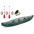 canoa gonfiabile scout verde 044667-g (13/11c) + 2 remi + pompa
