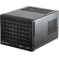 sst-sg13b sugo mini-itx compact computer cube case pannello frontale con mesh nero