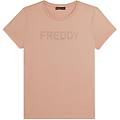 freddy. t-shirt manica corta con logo in strass tshirt corta ritiro gratis