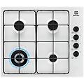 egs 6414 w piano cottura a gas 4 fuochi bruciatore tripla corona comandi laterali 60 cm bianco