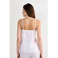 top in tela di lino the pure linen donna bianco taglia l