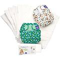 miosoft set di pannolini lavabili foresta tropicale c taglia 2 (9 kg+)