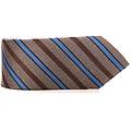 cravatta in seta beige-blu