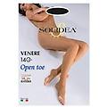 venere open toe 140 den collant compressivo punta aperta infradito colore cipria taglia 4 l