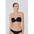 reggiseno fascia imbottita scollata microfibra riciclata donna nero tama&ntilde;o 2b
