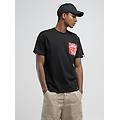 t-shirt con taschino stampato
