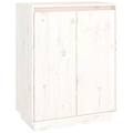 - scarpiera bianca 60x35x80 cm in legno massello di pino
