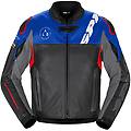 giacca dp progressive leather nero / rosso / blue nero rosso blu 48