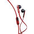 auricolari san francisco con cavo jack 3. 5 mm per chiamate e musica rosso