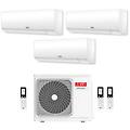 climatizzatore condizionatore inverter trial split aaria multi plus i 7000+9000+9000 btu r-32 con