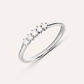 anello riviere grace oro bianco diamante collezione grace misura 54 oro bianco