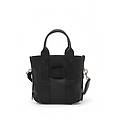 borsa modello shopper piccola script nero
