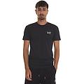 t-shirt girocollo mezza manica blu scuro