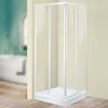 tris a box doccia angolare 79-89 profilo bianco vetro in acrilico codice prod trika80-20a