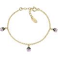 bracciale con charms pendenti bambino argento 925 gioiello junior brj3cogro1