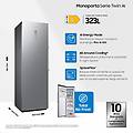 freezer monoporta serie twin 323l rz32c7bbes9