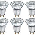 set da 10 lampadine led036680box10 led gu10 faretto trasparente luce calda 4. 3w= 350lm (equiv 50 w)