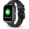 smartee 4g senior smartwatch per anziani gps e pulsante sos nero