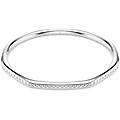 bracciale rigido dextera forma ottagonale taglio round bianco placcato rodio l
