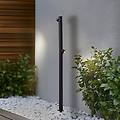 lampione a led luzian altezza 120 cm nero picchetto a terra