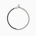 gioielli bracciale in argento mix tennis e catena twins