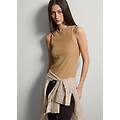 - canotta in cotone elasticizzato beige regular fit donna beige scuro taglia xs