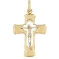 croce uomo oro giallo bianco gl100509