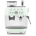 egf03pgeu macchina per caffè espresso con macinino in stile anni 50 verde pastello
