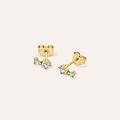 orecchini lobo diamade glam oro giallo diamante lab-grown collezione diamade glam oro giallo