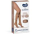 sauber gambaletto open toe maglia microrete 140 den colore neutro beige taglia 3 linea classica