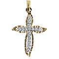 croce donna in oro giallo gl100029