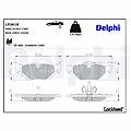 delphi set di pastiglie freno lp3618 posteriore
