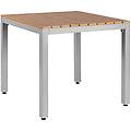 tavolo resistance 80x80x73 cm (lxlxh) piano tavolo marrone struttura grigio rettangolare