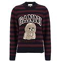 maglione 'graphic wool mix poodle stripe'