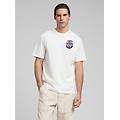 t-shirt in jersey con stampa sul retro