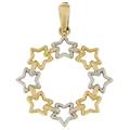 ciondolo donna oro giallo bianco gl100682
