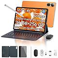 mega 12 tablet 12. 2 256gb 5g 10000mah android 16 arancione con tastiera