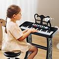 pianoforte per bambini a 37 tasti con microfono regolabile e leggio rimovibile strumento musicale