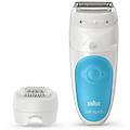 epilatore silk-&eacute;pil 5-605 senza fili 2 velocit&agrave; 3 testine wet & dry