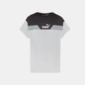 t-shirt da uomo power colorblock tee bianco