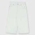pantalone in cotone da bambina bianco taglia 12m