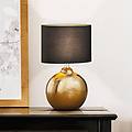 lampada da tavolo foro bronzo/nero altezza 39 cm