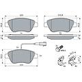 set di pastiglie freno 0 986 494 113 anteriore