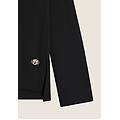 felpa donna in viscosa con collo alto regolabile nero donna large