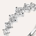 anello riviere claire oro bianco cubic zirconia collezione claire misura 48 oro bianco