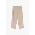 pantaloni cropped a vita media